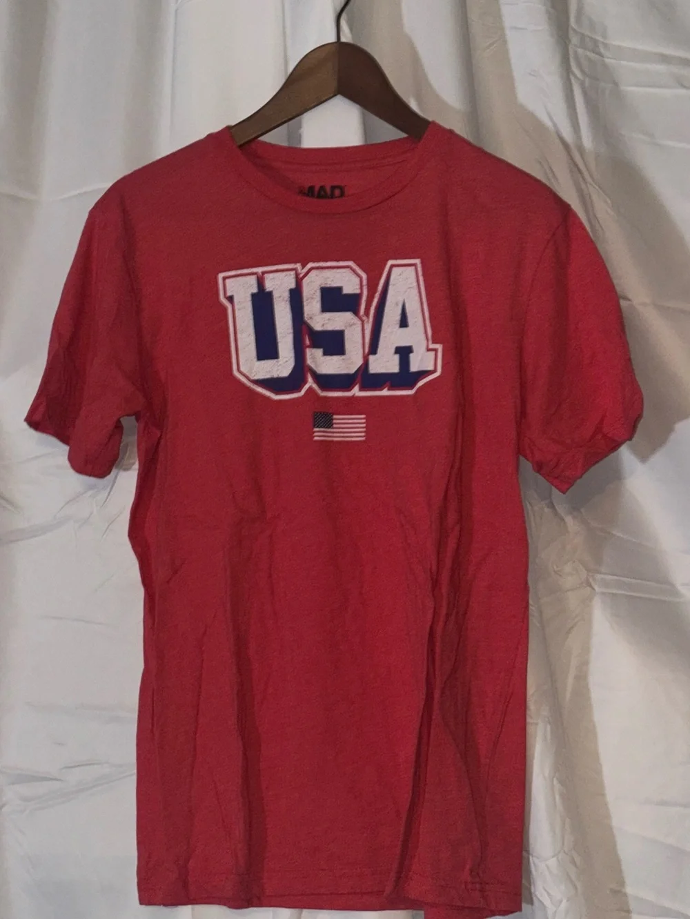 USA Graphic Tee - Red Men's T-Shirt